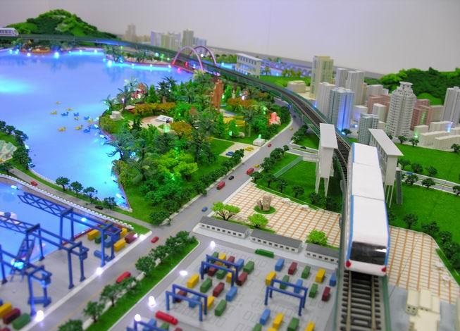 巴彦卓尔港口沙盘